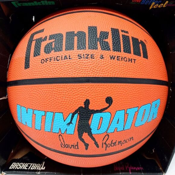 Vintage Franklin DAVID ROBINSON Intimidator NBA Basketball w/ Original Box - Picture 2 of 9